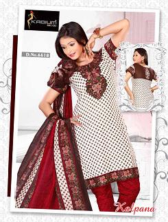 Manufacturers Exporters and Wholesale Suppliers of Red Churidar Suits Jetpur Gujarat